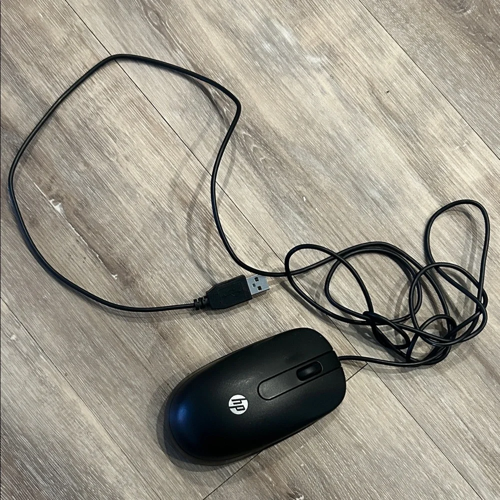 HP Black USB Wired Mouse